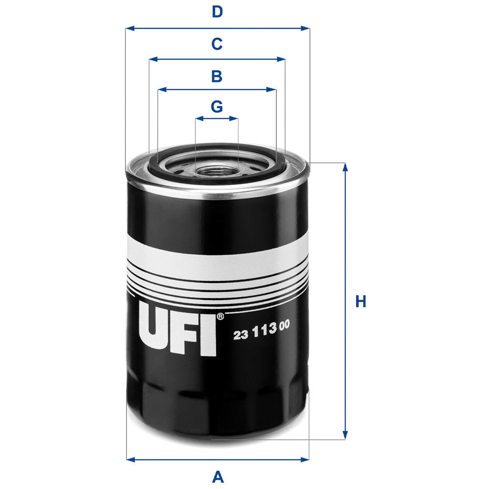Filtro Olio UFI 2311300 con Valvola Blocco Arretramento