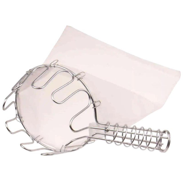 Raccoglitore di Frutta Galvanizzato con Sacco in Lino