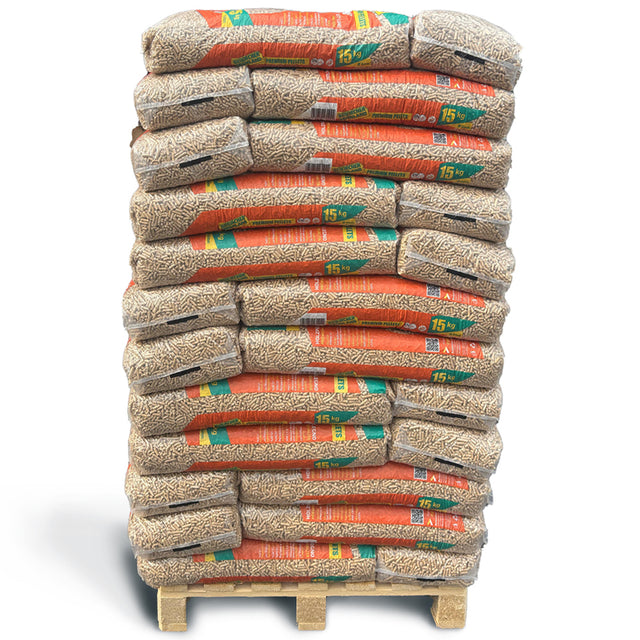 Beikircher Premium Pellet di legno ENplus A1 – Altissima Qualità Pallet da 66 Sacchi