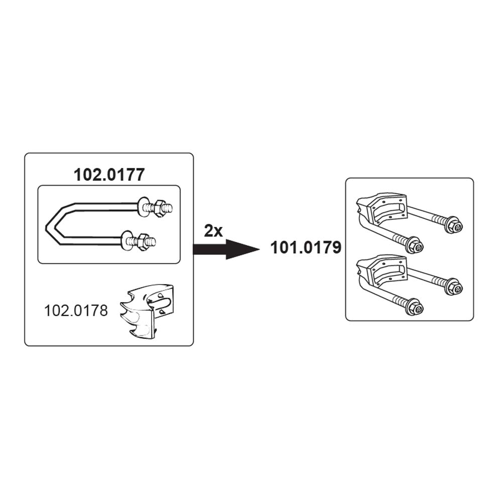 Double Bracket for Pipes