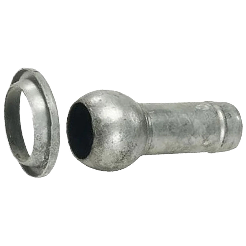 Galvanized Sphere and Ring with Hose Tail