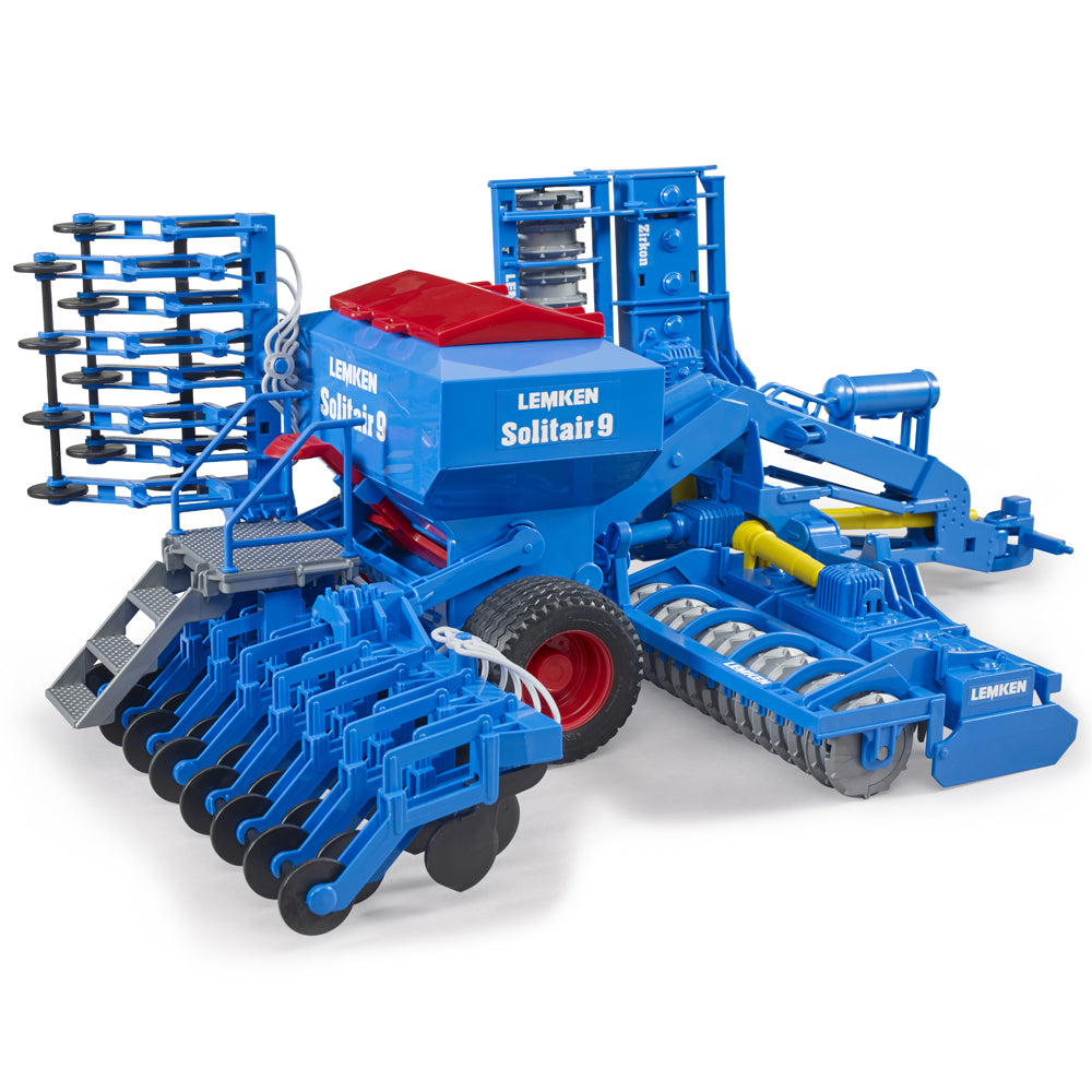 Bruder LEMKEN Solitair 9 Combinata Agricola da Rimorchio in Miniatura