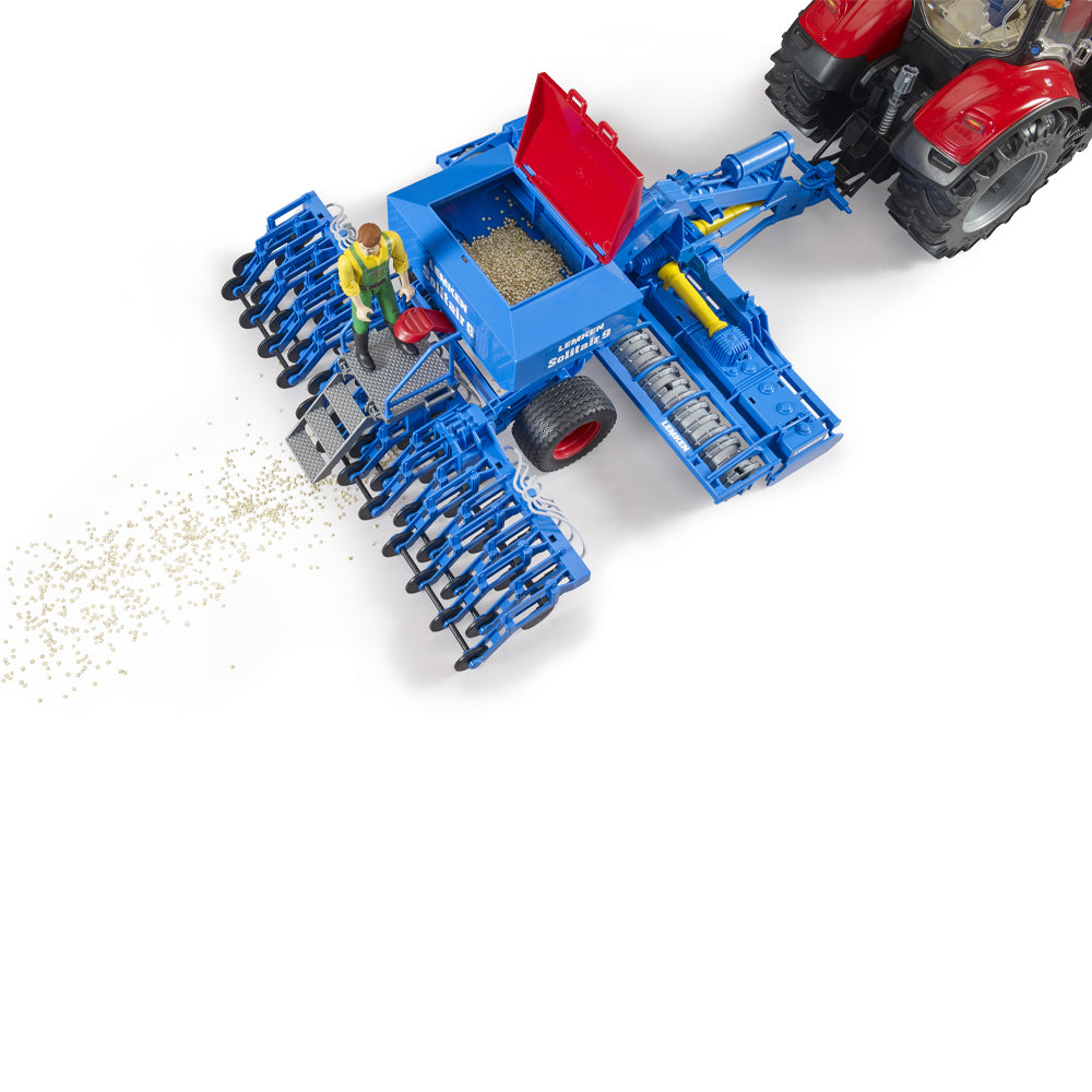 Bruder LEMKEN Solitair 9 Combinata Agricola da Rimorchio in Miniatura