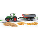 Bruder Fendt 209 S con rimorchio a sponde ribaltabili