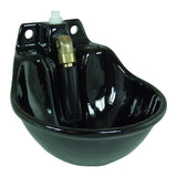 Suevia Ideal Enamelled Cast Iron Drinker, Smooth Operation Brass Pipe Valve