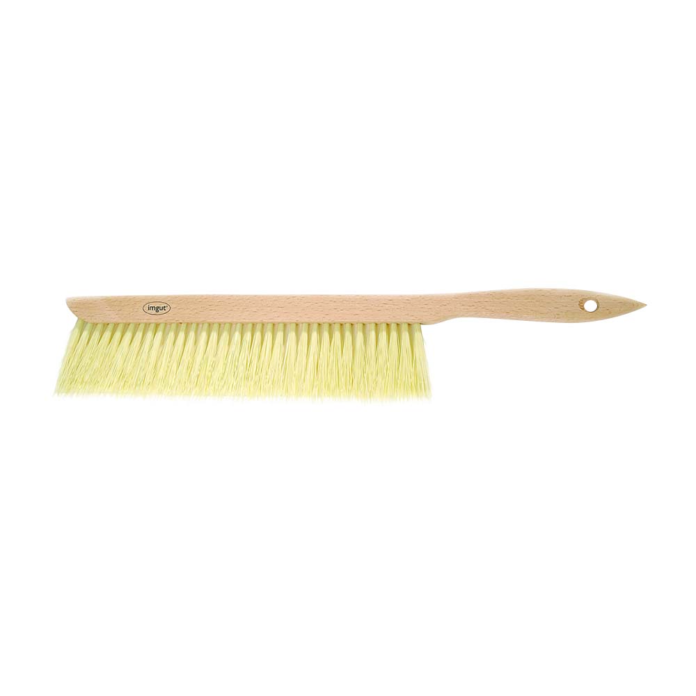 Imgut® bee brush with 6 cm long nylon bristles and wooden handle