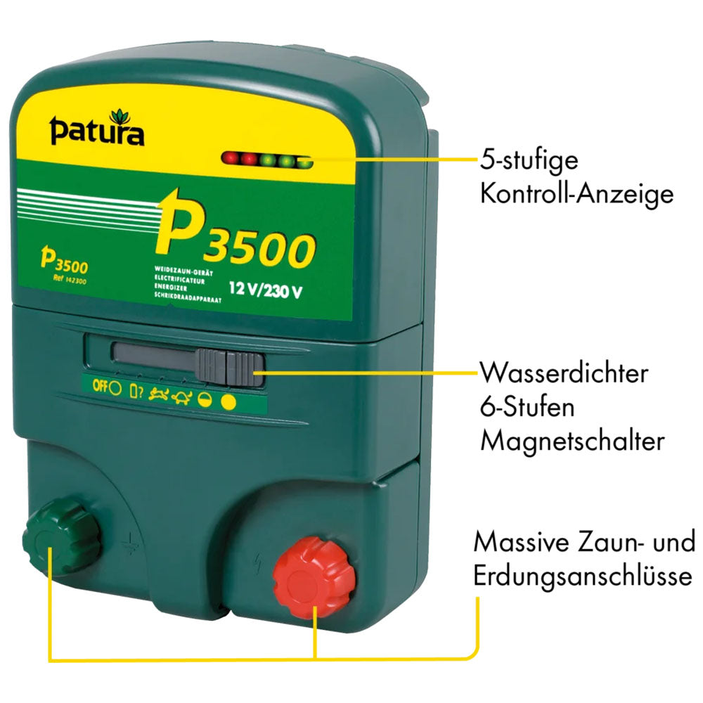 P 3500 Energiser – Dispositivo multi-tensione 230 V / 12 V