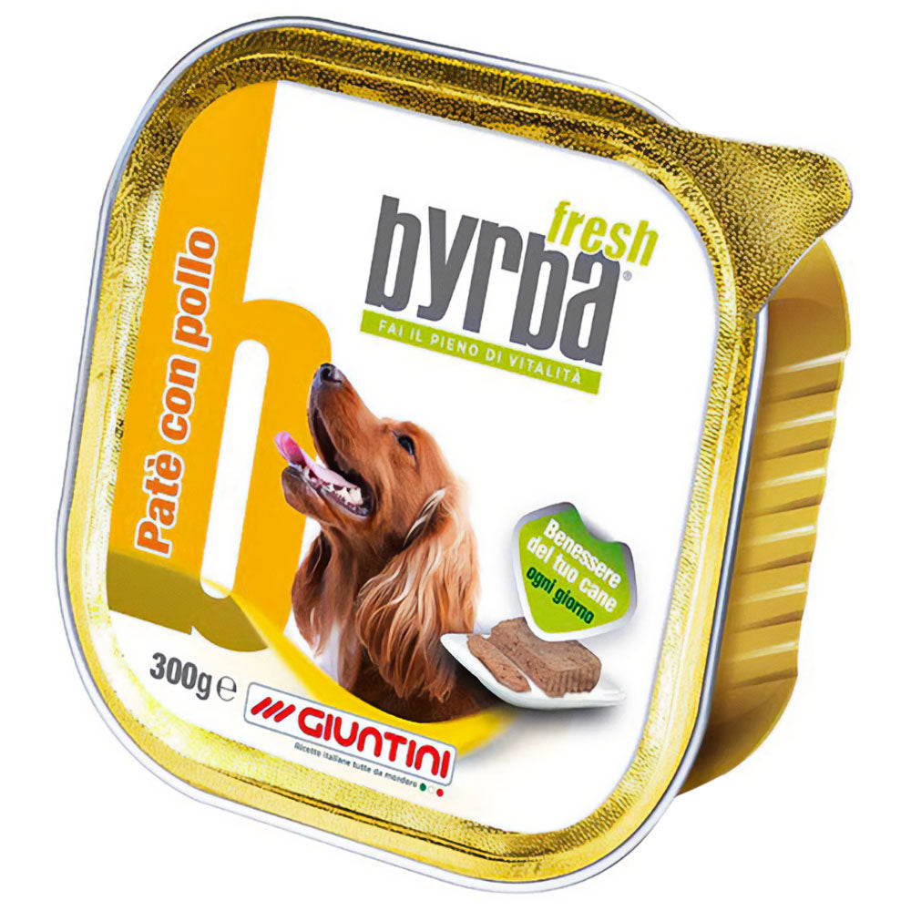 Byrba Patè 300g – Alimento Umido Completo per Cani con Pollo o Manzo