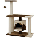 Tiragraffi Jade Pro per Gatti con Cuccia e Giochi 70x35cm