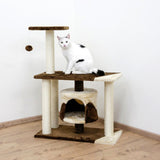 Tiragraffi Jade Pro per Gatti con Cuccia e Giochi 70x35cm