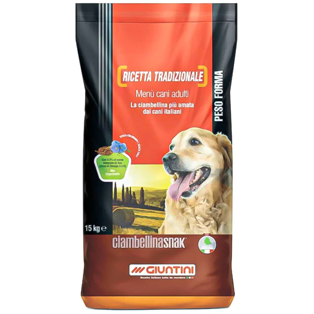 Giuntini Hundefutter Ciambellina, vollständig und ausgewogen, Snack 15 kg