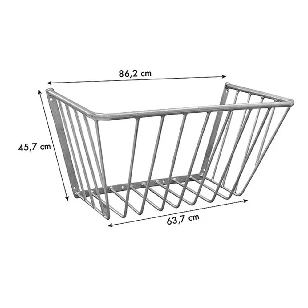 Large 760mm Wall Mount Hay Rack Galvanized