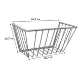 Large 760mm Wall Mount Hay Rack Galvanized