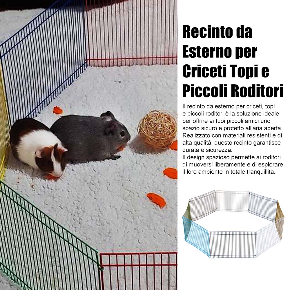 Recinto da Esterno per Criceti Topi e Piccoli Roditori