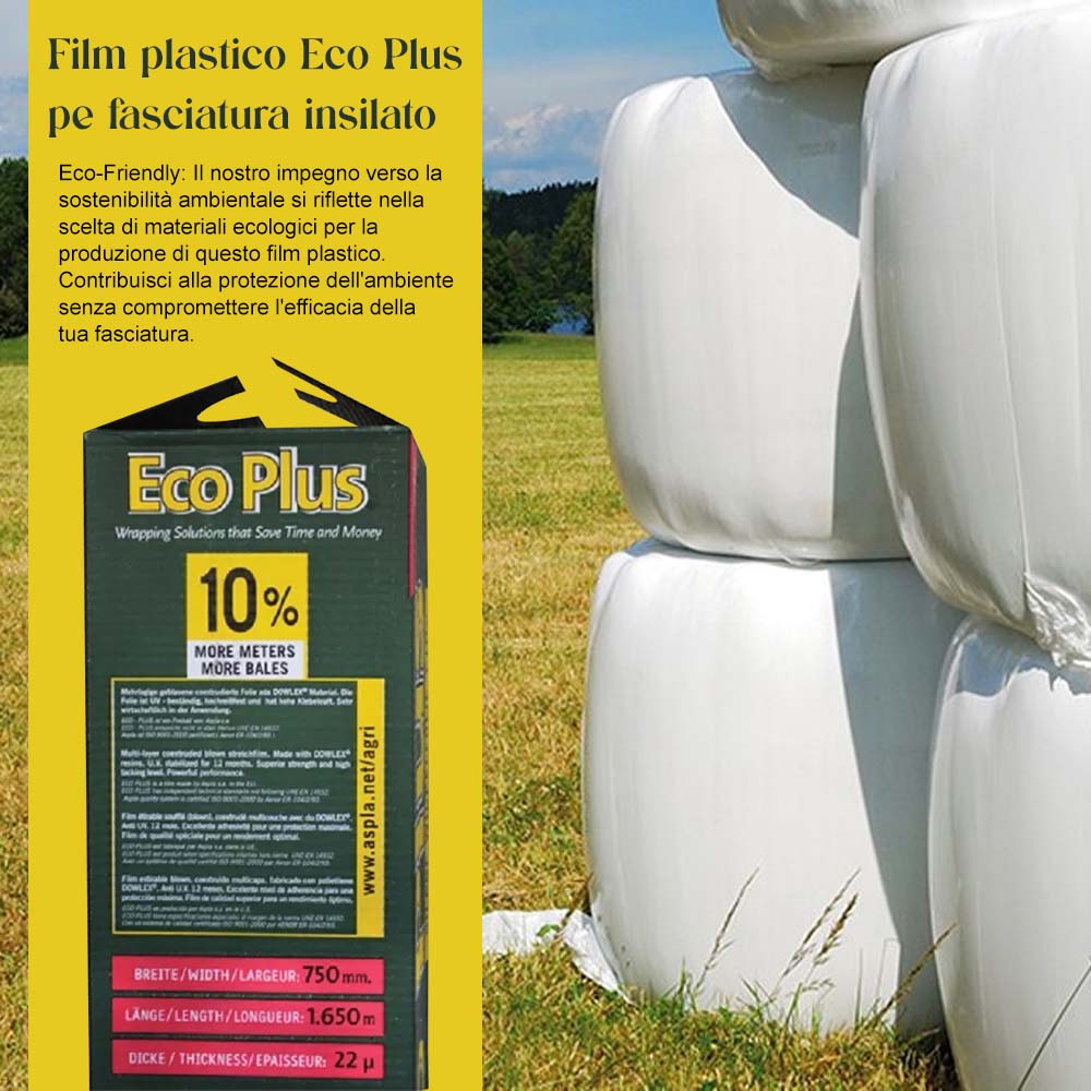 Eco Plus plastic film for silage wrapping