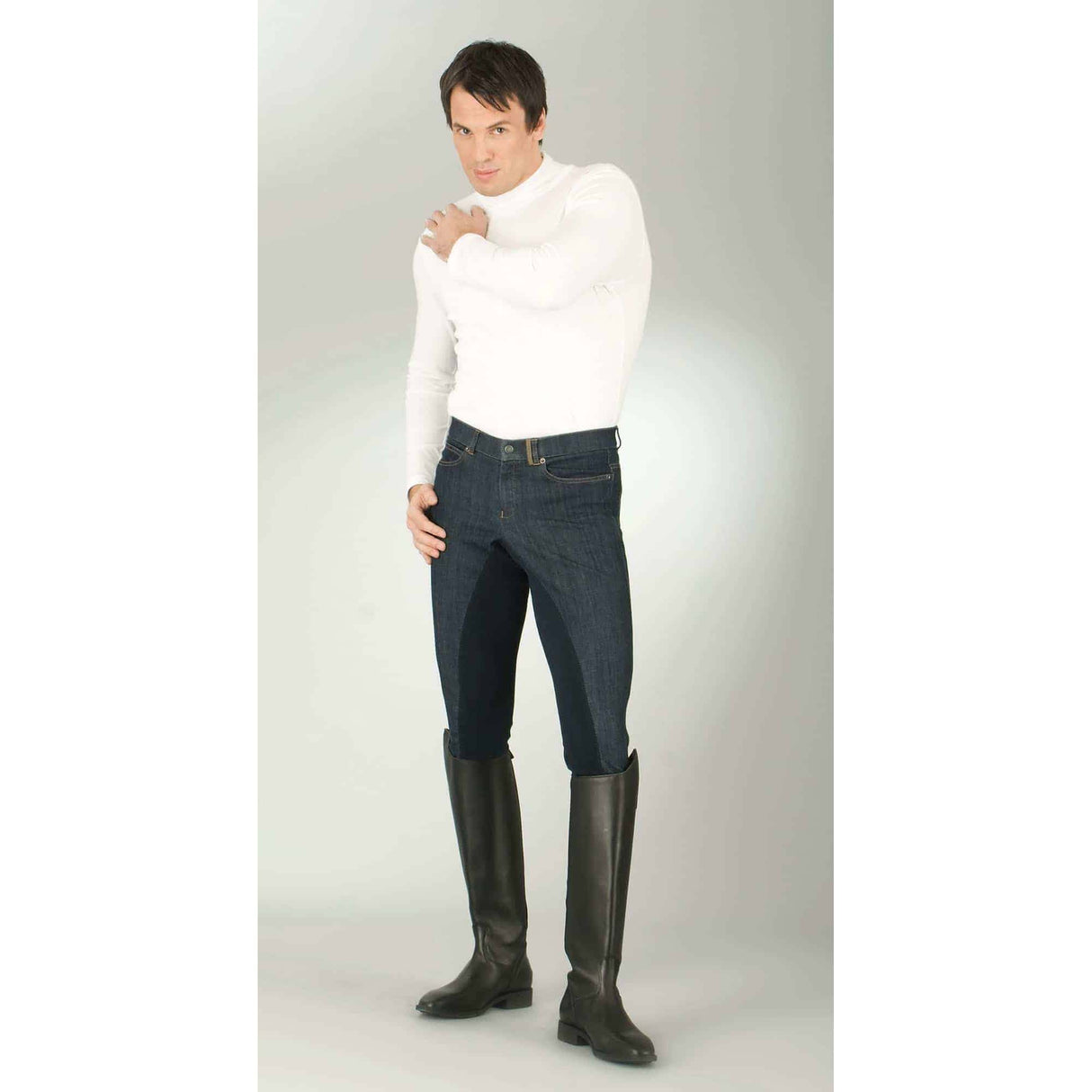 Covalliero Equitazione Pantaloni Jeans Per Gli Uomini