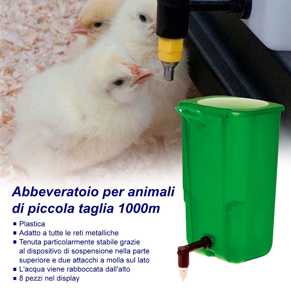 Abbeveratoio per animali di piccola taglia 1000m