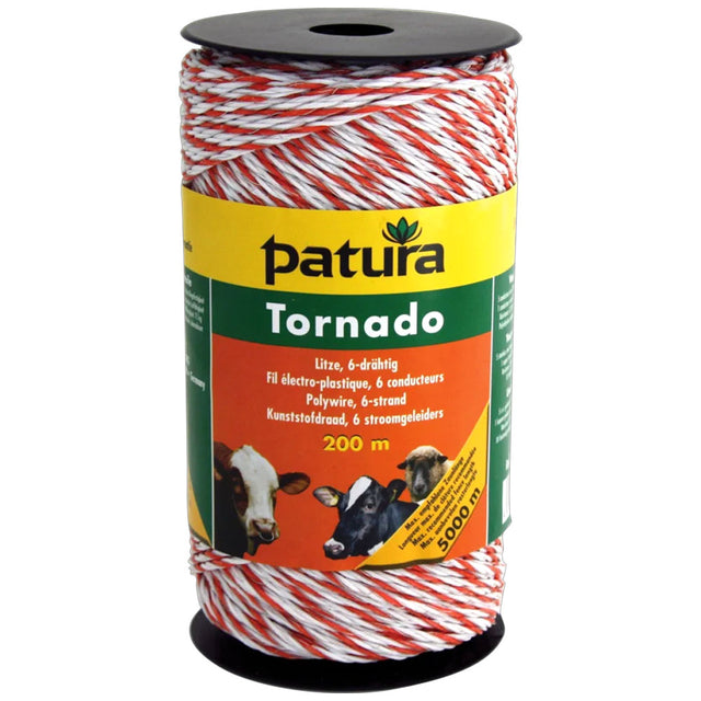 Rotolo Tornado Polywire Bianco-Arancione