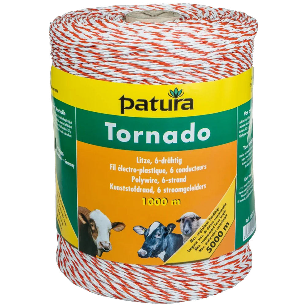 Rotolo Tornado Polywire Bianco-Arancione