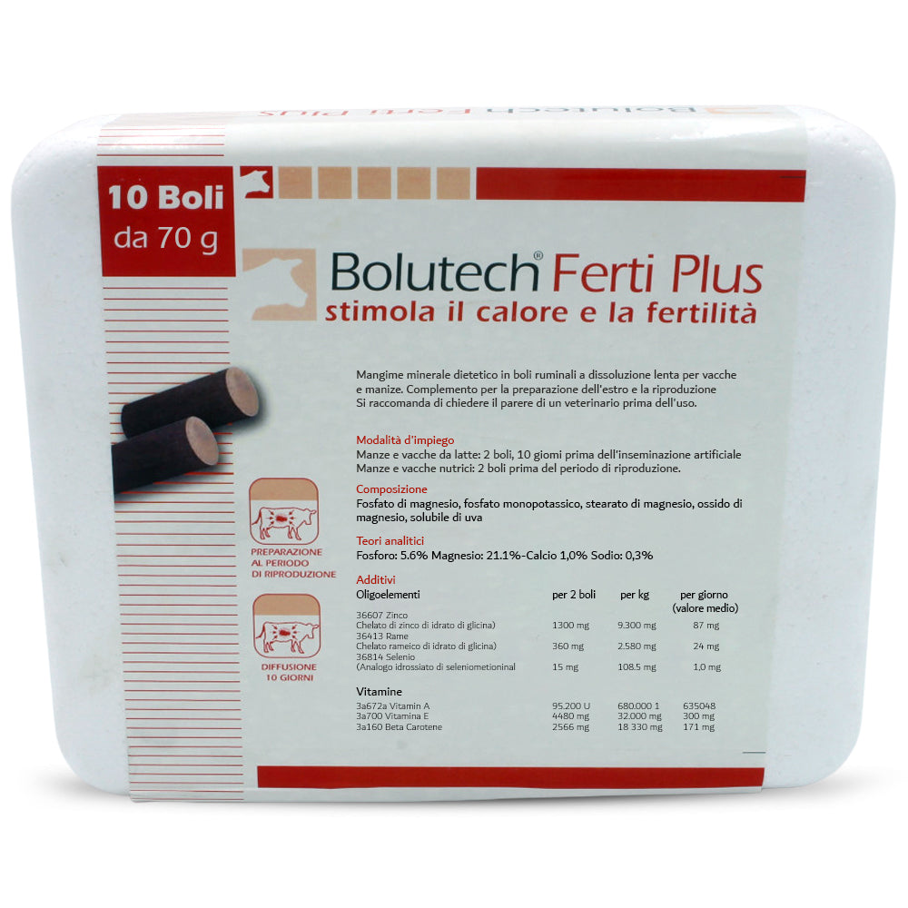 Bolutech fertiplus 10 boluses - Complementary dietary feed in slow-dissolving ruminal boluses