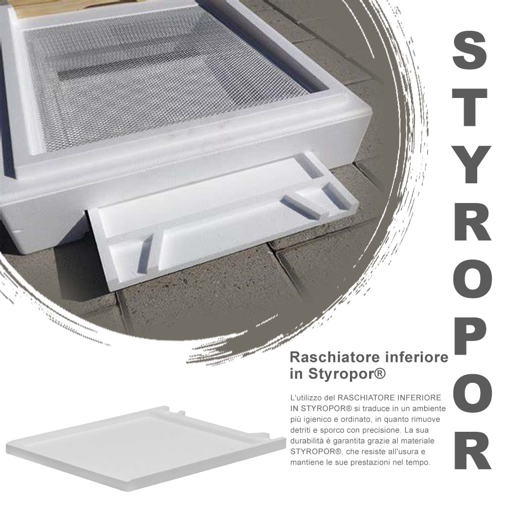 Raschiatore inferiore in Styropor®