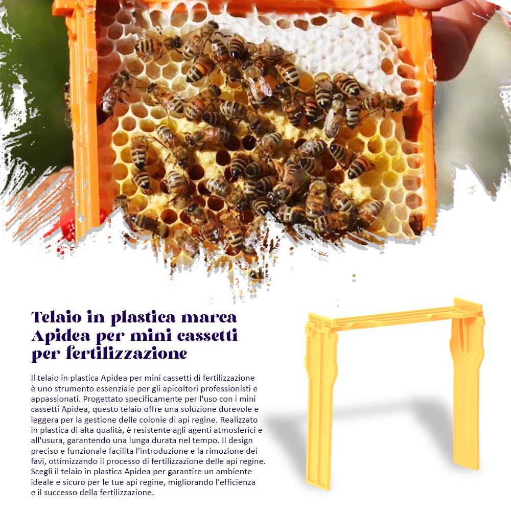 Telaio in plastica marca Apidea per mini cassetti per fertilizzazione