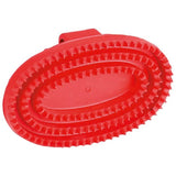 Ovale Gummistriegel mit Handgriff