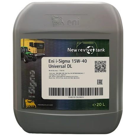 Eni i-Sigma Universal DL 15W-40 Olio Motore Multigrado Diesel 20Lt