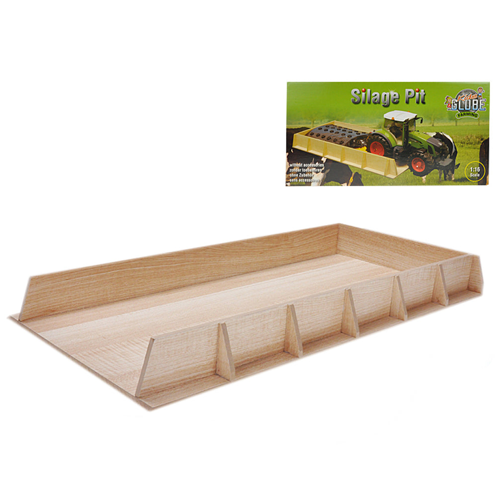 Holzführungssilo für Bruder Traktoren 1:16