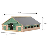 Holz Kuhstall Offenstall Modell Maßstab 1:87
