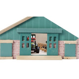 Holz Kuhstall Offenstall Modell Maßstab 1:87