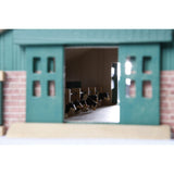 Holz Kuhstall Offenstall Modell Maßstab 1:87