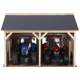 Landwirtschaftlicher Unterstand für 2 Fahrzeuge im Maßstab 1:16