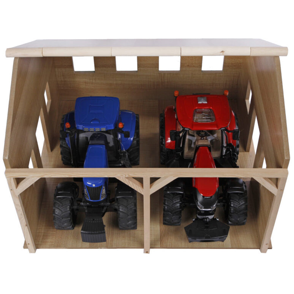 Landwirtschaftlicher Unterstand für 2 Fahrzeuge im Maßstab 1:16