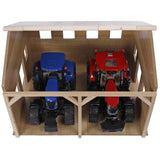 Landwirtschaftlicher Unterstand für 2 Fahrzeuge im Maßstab 1:16