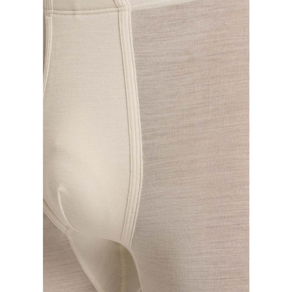 Long Fine Knit Trousers - Natural White