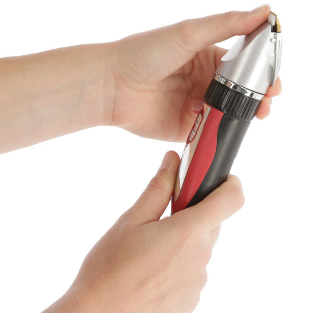 Tosatrice a batteria Sonic con cavo di carica collegato