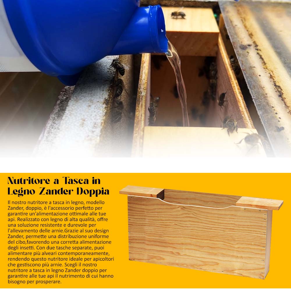 Taschenfutterkorb aus Holz, Zander, doppelt