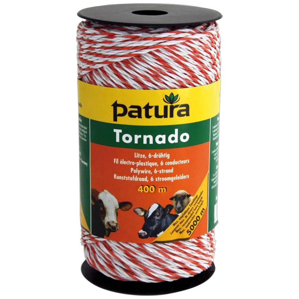 Rotolo Tornado Polywire Bianco-Arancione