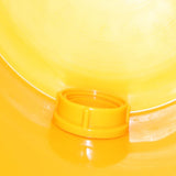 25kg yellow plastic filling bucket, with tap