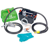 PIUSIBOX Pro 12V Kit Trasferimento Gasolio, 12GPM con Pistola Manuale