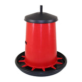 Poultry tube feeder for lid Made of plastic