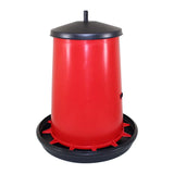 Poultry tube feeder for lid Made of plastic