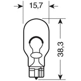 Lampada con base a cuneo 12V - W16W