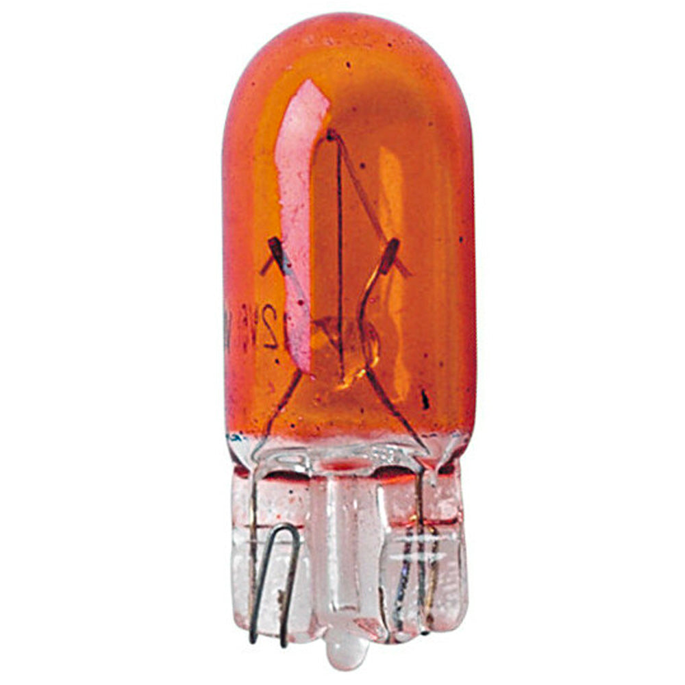 Lampada 12V 5W con Zoccolo in Vetro Arancio