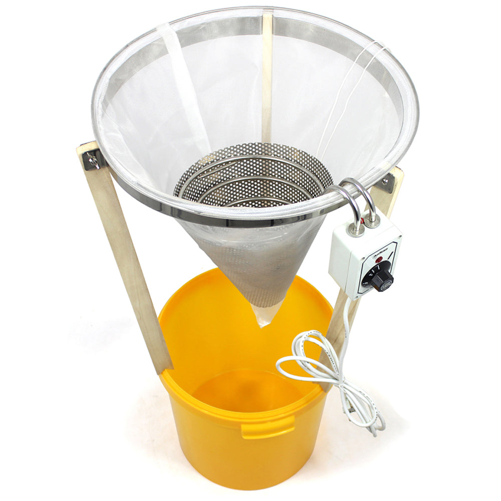 ApiNord® Sistema di Filtraggio Grande per Miele con Bee-Thermo e Setaccio in Nylon