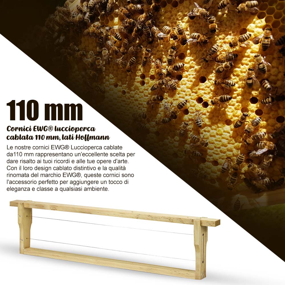 Cornici EWG® luccioperca cablata 110 mm, lati Hoffmann