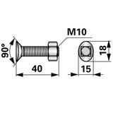 Vite Planetaria M10 con Collo Quadro