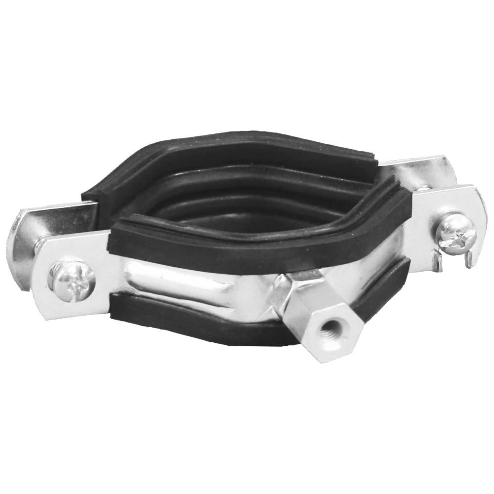 Morsetto per Pali Ø 40–50 mm con Rivestimento in Gomma per Isolatori M6/M8 - 10 Pezzi