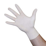 Disposable Latex Classic glove for single use only, non-sterile, food safe, White